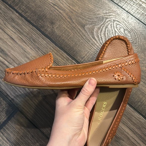 Jack Rogers Brown Leather Loafers - Picture 3 of 6